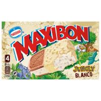 Jungly xocolata blanca MAXIBON, caixa 4 u 356 g