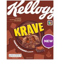Cereales brownie rellenos sabor chocolate KRAVE, caja 375 g