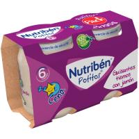 Potet sopar verdures pèsols pernil NUTRIBEN, pot 2x190 g