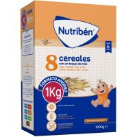 Papilla 8 cereales con miel NUTRIBEN, caja 1 kg