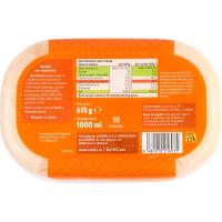 Gelat sorbet mandarina EROSKI, terrina 1 litre