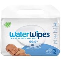 Toallitas WATERWIPES, pack 3x60 uds