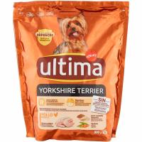 Aliment per a gos yorkshire ULTIMA, paquet 800 g