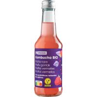 Kombucha de frutos rojos EROSKI, botella 250 ml