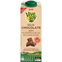Beguda de soia xocolata VIVESOY, brik 1 litre