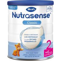 Leche infantil classic 2 HERO NUTRASENSE, lata 800 g