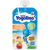 Yogolino de frutas sabor plátano y fresa NESTLÉ, bolsita 100 g