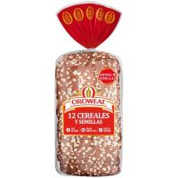 Pan de molde 12 cereales y semillas OROWEAT, paquete 550 g