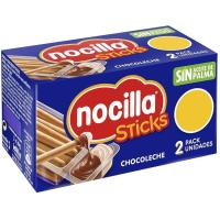 Crema de cacao en sticks 2 sabores NOCILLA, pack 2x30 g