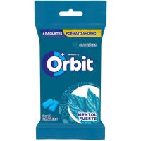 Chicle de menta fuerte en gragea ORBIT, pack 4x14 g