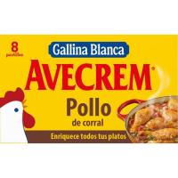 Caldo de pollo AVECREM, 8 pastillas, caja 90 g