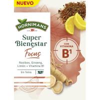 Infusión bienestar focus HORNIMANS, caja 15 uds