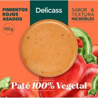 Paté vegetal pimiento DELICASS, blister 100 g Paté vegetal pimiento DELICASS, blister 100 g