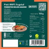 Paté vegetal pimiento DELICASS, blister 100 g Paté vegetal pimiento DELICASS, blister 100 g