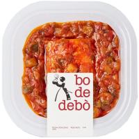 Bacallà amb salsa samfaina BO DE DEBO, safata 250 g