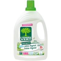 Detergent gel ecològic pells sensibles L'ARBRE VERT, 34 dosi