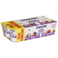 Iogurt sabor coco-madui-fr bosc-llimona DANONE ZERO, pack 8x120 g