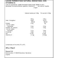 Iogurt natural DANONE ZERO, pack 4x120 g