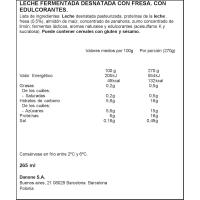 Bebible sabor fresa DANONE, ampolla 270 g