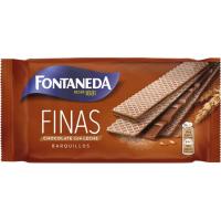 Barquillo de chocolate c/ leche FONTANEDA FINAS, paquete 92 g