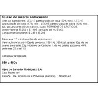 Queso mini santum semicurado mezcla EL PASTOR, 550 g