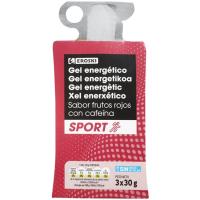 Gel energètic sabor fruits vermells EROSKI, 90 g