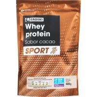 Whey protein sabor cacau EROSKI, caixa 400 g