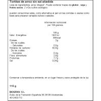 Tortitas de arroz sin sal bio ECOCESTA, paquete 115 g