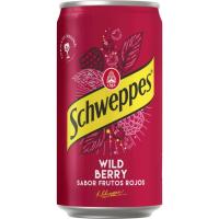 Refresc fruits vermells amb gas SCHWEPPES BERRY, llauna 25 cl