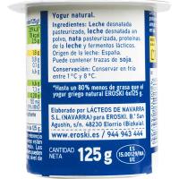 Iogurt grec natural light 2% EROSKI, pack 6x125 g