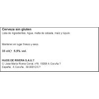 Cervesa sense gluten ESTRELLA GALICIA, lata 33 cl