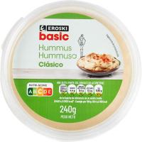 Hummus EROSKI BASIC, terrina 240 g