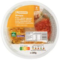 Amanida completa: Wrap de pollastre + formatges EROSKI, bolw 285 g