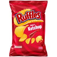 Patata ondulada sabor quètxup RUFFLES, bossa 150 g