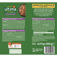Alimento húmedo para gato esterilizado ULTIMA, paquete 280 g