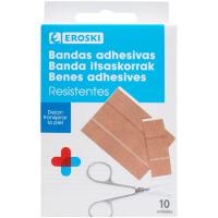 Bandes teixit elàstic resistents per a tallar EROSKI, caixa 10 u