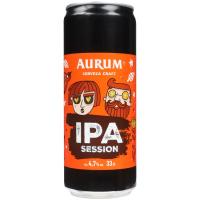 Cervesa craft IPA session AURUM, llauna 33 cl