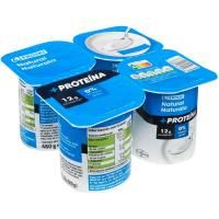 Yogur natural proteína EROSKI, pack 4x120 g