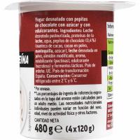 Yogur stracciatella proteína EROSKI, pack 4x120 g
