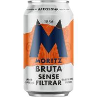 Cervesa sense filtrar MORITZ, llauna 33 cl