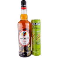 Ron Negrita, botella 1 litro + 2 latas schweppes gratis