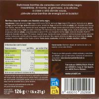 Barretes cereal xocolata 6 u EROSKI, 126 g
