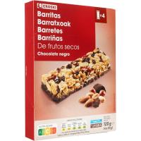 Barretes fruita seca xocolata 4 u EROSKI, 120 g