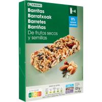 Barretes fruita seca llavors 0% sucre 4 u EROSKI, 120 g