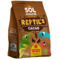 Galletas dinos cacao de avena y fruta bio SOLNATURAL, 90 g