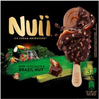 Bombón chocolate con nueces de Brasil NUII, pack 3x90 ml