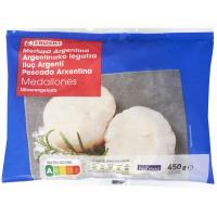 Medallones de merluza Argentina EROSKI, bolsa 450 g