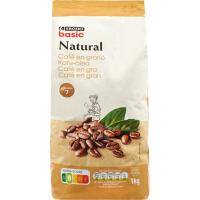 Café grano natural EROSKI BASIC, paquete 1 Kg