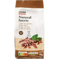 Cafè grano natural fort EROSKI BASIC, paquet 1 Kg
