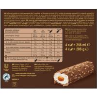 Helado barra de vainilla con Caramel&Nuts MAGNUM, pack 4x64 ml